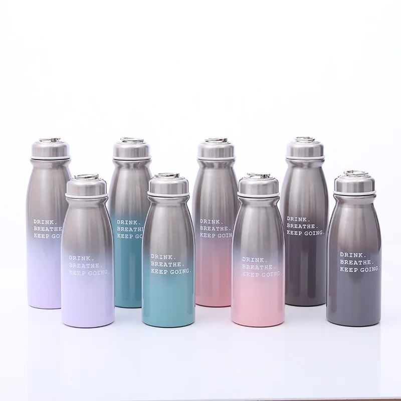 

Insulated Stainless Steel Bottle Creative Milk Cup Cartoon Tumbler Customizable Logo Supply of Goods