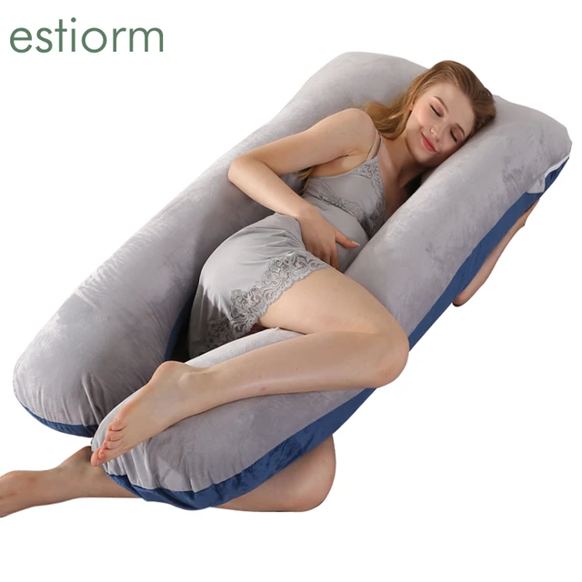 100% Cotton U Shape Full Body Pillow Pregnancy Maternity Sleep