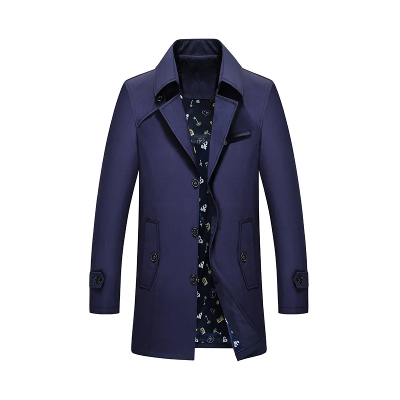 Trench Coat Mens Jacket Plus size 7XL,8XL,9XL Autumn Long Coat Mens OverCoat Slim fit Brand Clothing Windbreaker Male Business