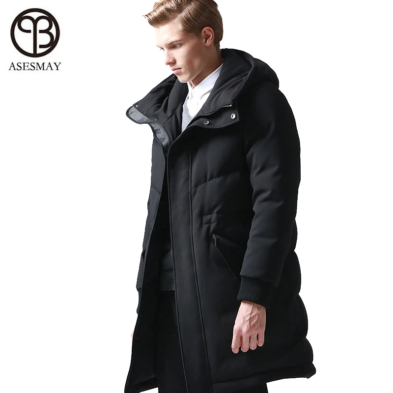Asesmay 2019 Новый пуховик мужской зимний брендовый 90% белый утиный пух зимнее пальто