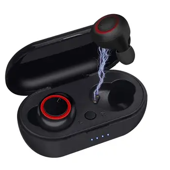 

TWS-03 Wireless Bluetooth 5.0 HiFi Stereo Sound In-Ear Sports Earphones Headset Built-in microphone for iPhone Samsung Huawei
