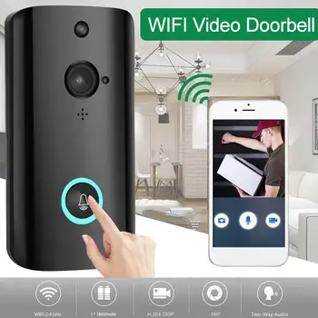 

with Ding-Dong Universal Multifunctional Video Doorbell Smart Wifi Doorbell Video Door Phone Visual Intercom Ring Camera APP