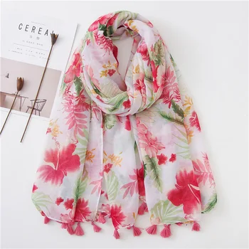 

Scarfs for Women Lightweight Print Floral Pattern Scarf Shawl Fashion Scarves Sunscreen Shawls