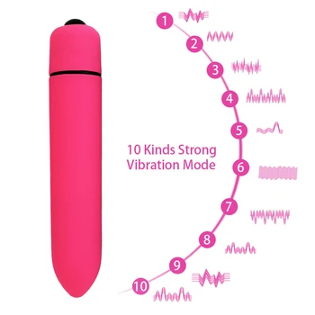 Powerful 10 Speed Mini Bullet Vibrator for Women Waterproof Clitoris Stimulator Dildo Vibrator Sex Toys for Woman Sex Products 3
