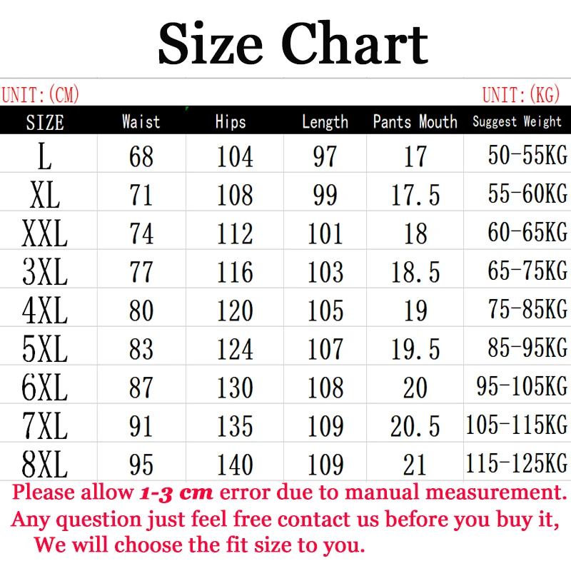 Men\'s Sweatpants Sportswear Elastic Waist Casual Cotton Track Pants Stretch Trousers Male Black Joggers Plus Size Large 5XL 8XL