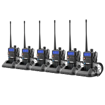 

6pcs BAOFENG 1.5" LCD 5W 136~174MHz / 400~520MHz Dual Band Walkie Talkie with 1-LED Flashlight