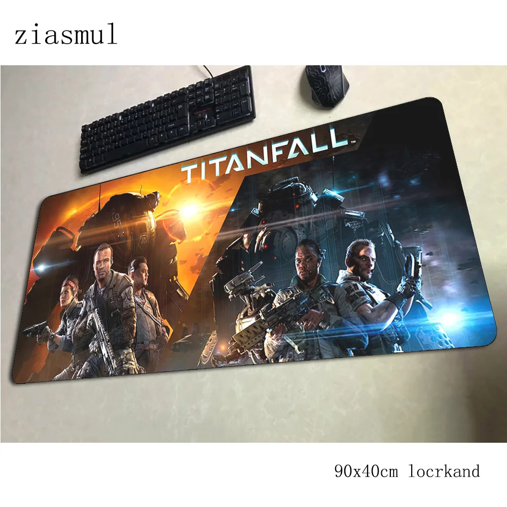 Titanfall коврик для мыши, персональный компьютерный геймер Коврик для мыши 900x400x3 мм, подмышка для большого мальчика, Подарочный коврик для мыши, эргономичный гаджет, коврики для Кабинета