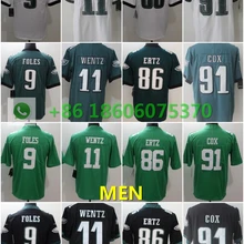 A+++ Качественная мужская майка для взрослых 86 Zach Ertz 91 fletcher cox 11 carson wentz 9 Nick Foles Philadelphia