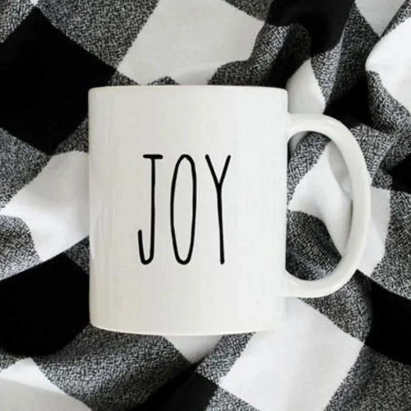 Оригинальная кружка Joy Рождественская для фермерского дома Праздничная в стиле