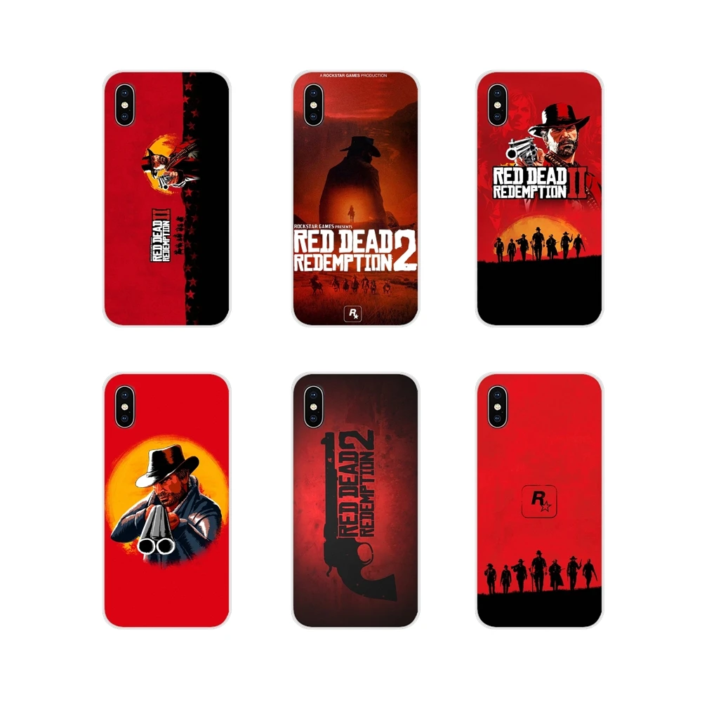 Прозрачный мягкий чехол-сумка для Xiao mi 4 5 5S 6 A1 A2 5X6X8 9 Lite SE Pro Max x 2 3 2S Hot Red Dead Redemption |