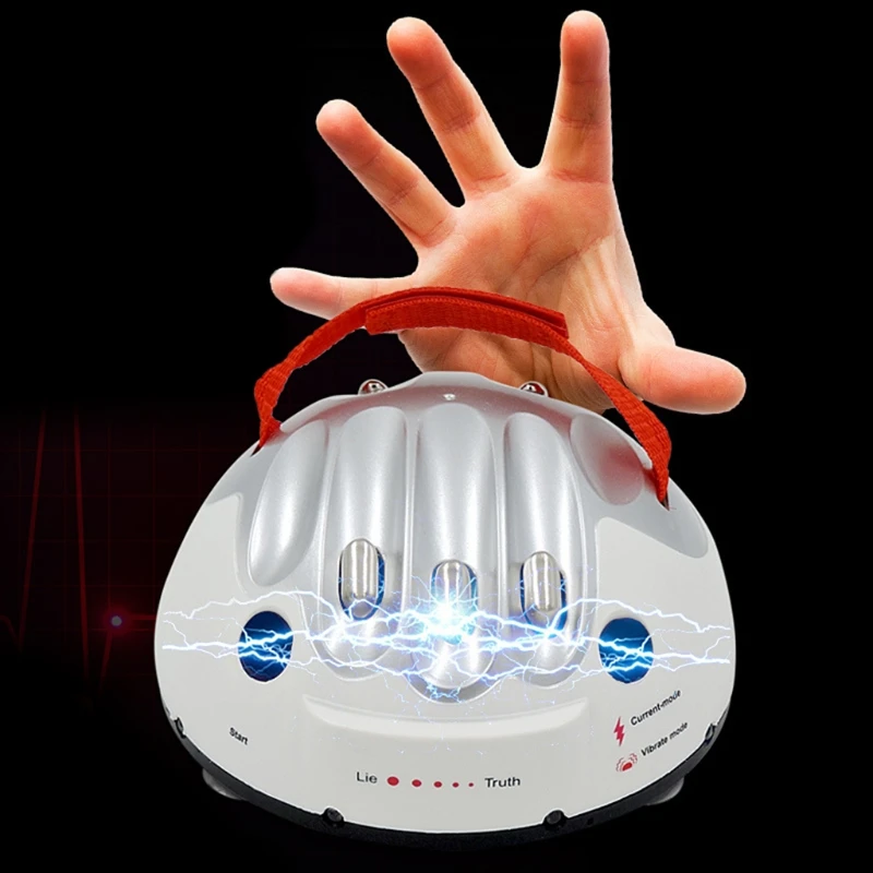 Tricky Funny Adjustable Polygraph Test Device, Micro Electric Shock Lie Detector for Shocking Liar Truth Party Game 2 Tricky Funny Adjustable Polygraph Test Device, Micro Electric Shock Lie Detector for Shocking Liar Truth Party Game 2