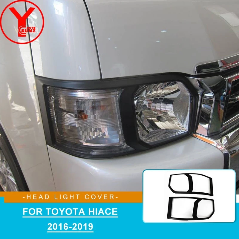 YCSUNZ для toyota hiace черная крышка фары ABS автозапчасти аксессуары микроавтобуса 2016 2017