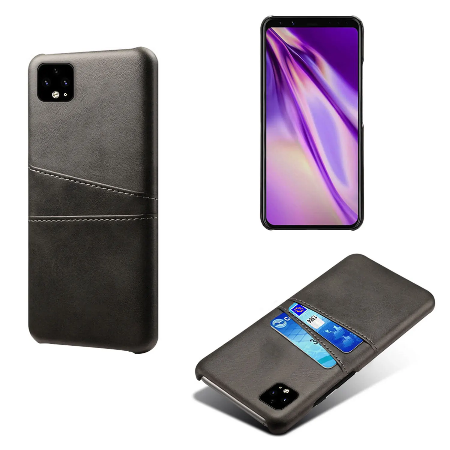 

Google Pixel 4 Phone Case Applicable Google Pixel 4 Phone Case Simple Card Instert Leather Phone Cover