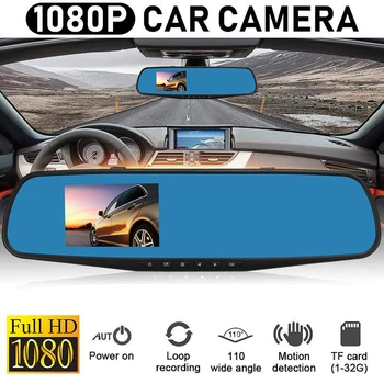 

2020 3.5 inch 1080P Full high-definition Car Driving Video Recorder Rearview Mirror Dvr Car Night Vision Rear View Dash Camera
