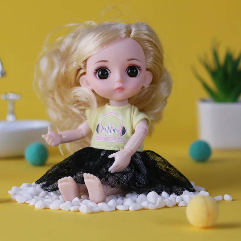 Модная Кукла умная девочка принцесса игрушка Мульти-шарнир мини игрушка Моделирование 3D кукла облежа подарок мягкое тело для девочки игрушка