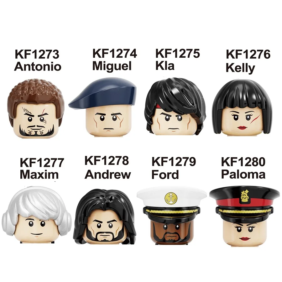 Freefire Antonio Miguel Kla Kelly Maxim Andrew Ford Paloma Blocks Mini Action Figure Minifigure Toys Blocks Aliexpress