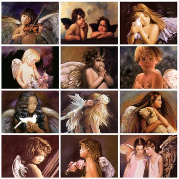 

Evershine Diamond Embroidery Angel Rhinestone Pictures 5D DIY Diamond Painting Full Square Cross Stitch Mosaic Crafts Gift