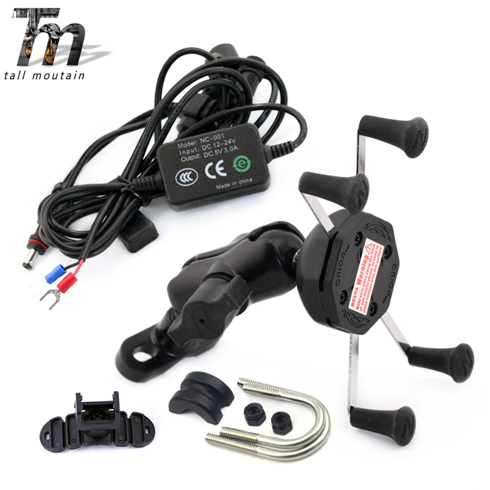

Phone Holder USB Charger For SUZUKI GSX1400 GSX400F GSX650F GSX600F/GSX750F KATANA Motorcycle GPS Navigation Bracket