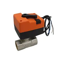 AC220V ручной шаровой клапан электрический шаровой клапан три провода два управления латунный моторизованный шаровой клапан 2way DN20 DN25