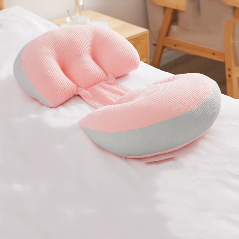 Pregnant Women Antibacterial Anti-mite Cotton Pillow U-shaped Abdominal Lift Side Sleeping Pillows Comfortable Pregnancy Product