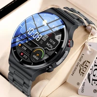 LIGE Smart Watch uomo ECG PPG Monitor della temperatura corporea 360*360 schermo HD orologio da uomo IP68 caricabatterie Wireless impermeabile Smartwatch