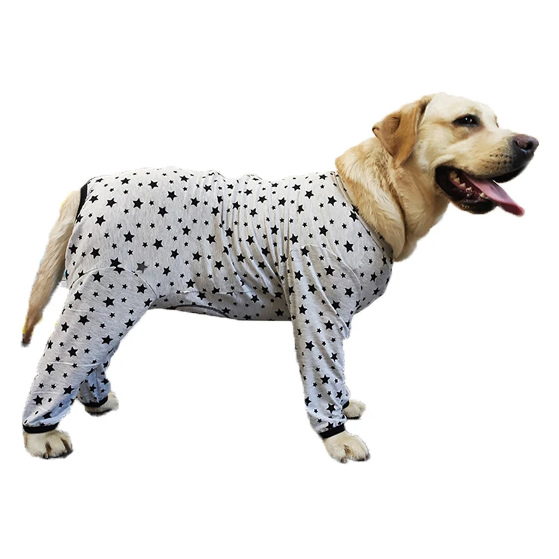 

Pet clothes suitable for large dogs/cotton stretch thin lightweight hedging pet pajamas/full-cover dog pajamas/big dog onesies