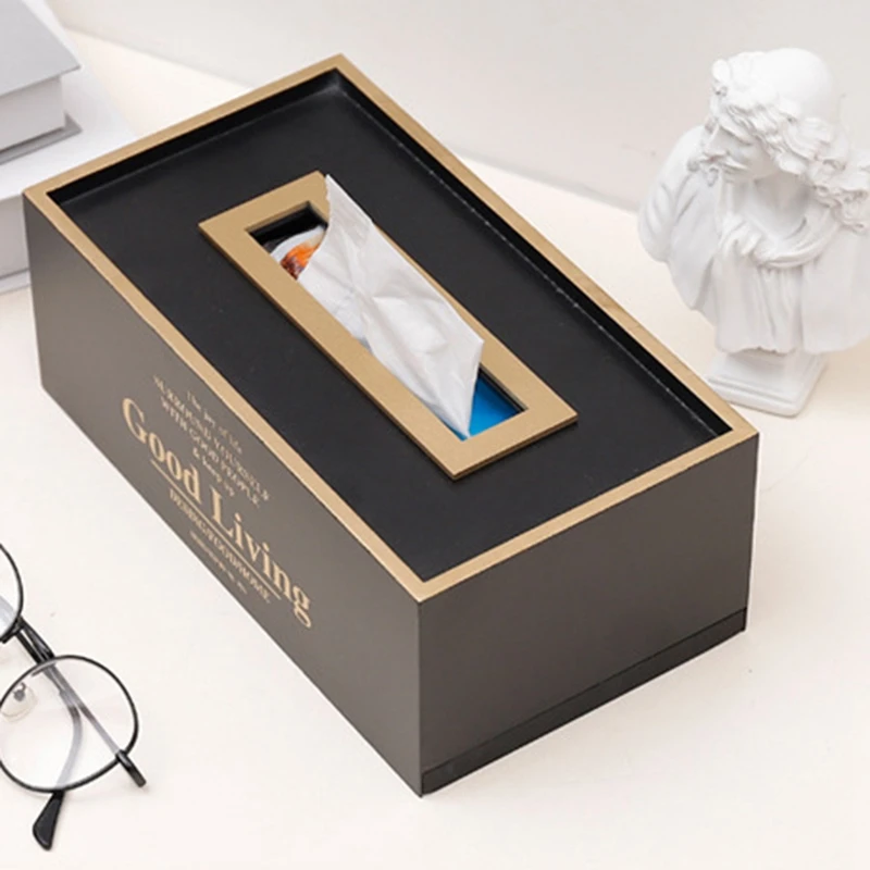 Деревянная коробка для салфеток, контейнер для салфеток, держатель для салфеток, диспенсер для бумаги, Простой Модный чехол для салфеток, для украшения дома и офиса