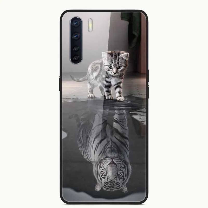 Premium Tempered Glass Hard Back Case - Elegant Protection