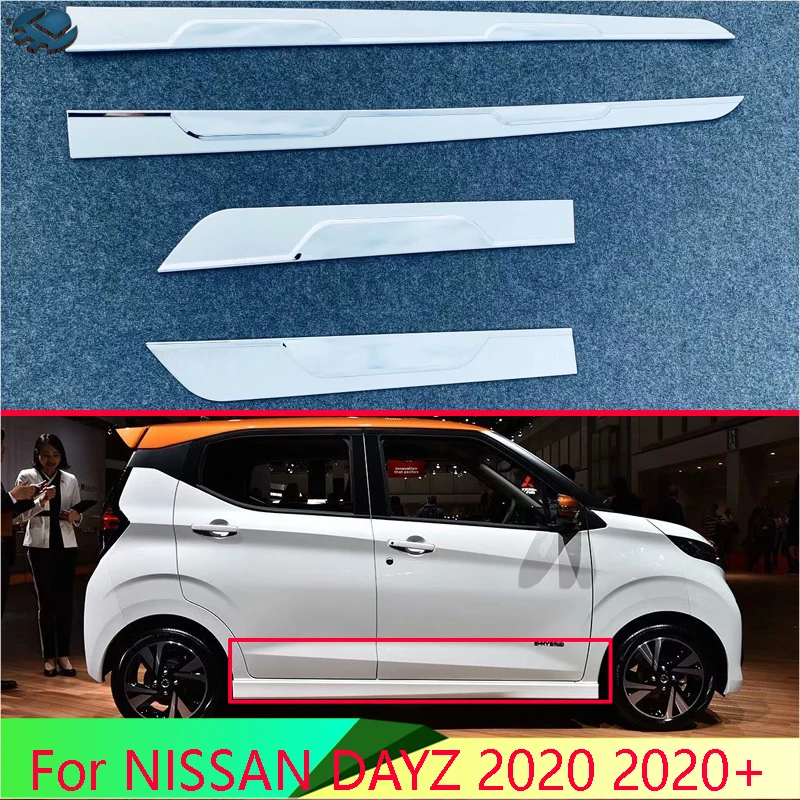 For Nissan Dayz 2020+ Car Accessories Abs Chrome Side Door Body Molding Moulding Trim
