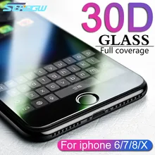 30D Защитное стекло для iPhone 6 6 S 7 8 Plus X стекло на iPhone 7 6 8 XR XS MAX защита экрана iPhone 7 6 защита экрана