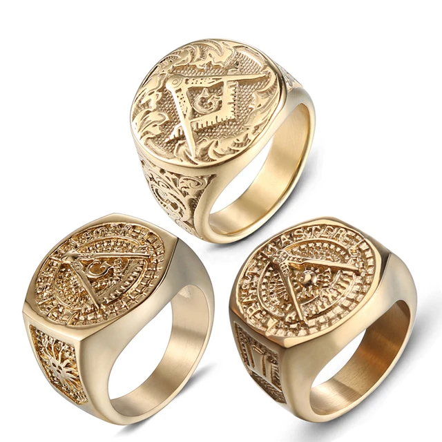 Masonic Blue Lodge Ring - Ring For Men In 10K 14K Gold