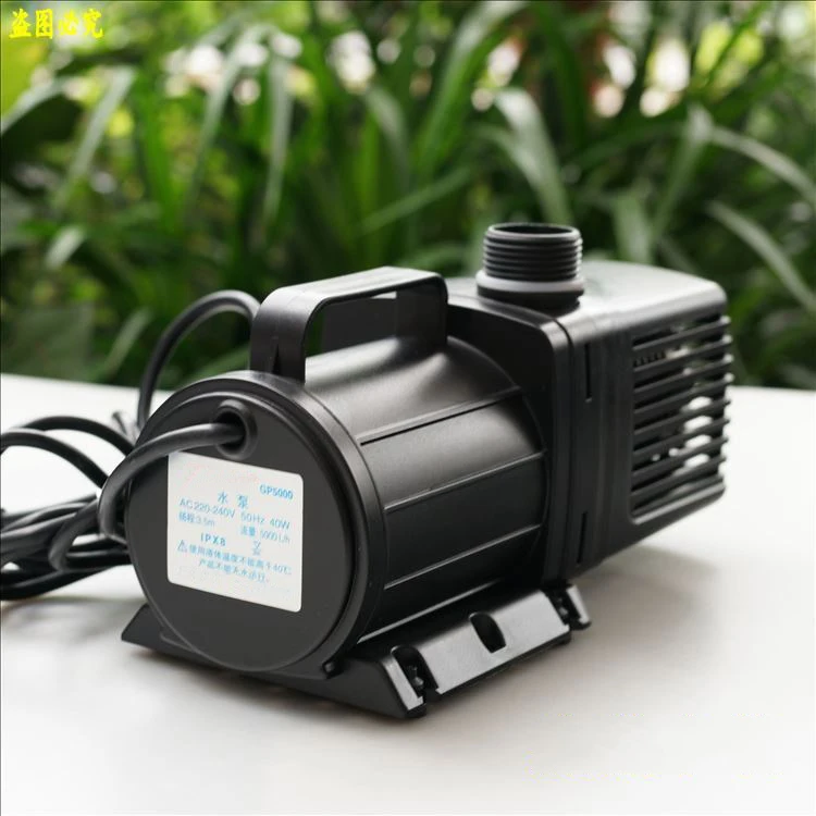 Free shipping gp4000 variable frequency submersible pump quieten fountain water pump AC 220-240V 4000L/H head 3.2meter