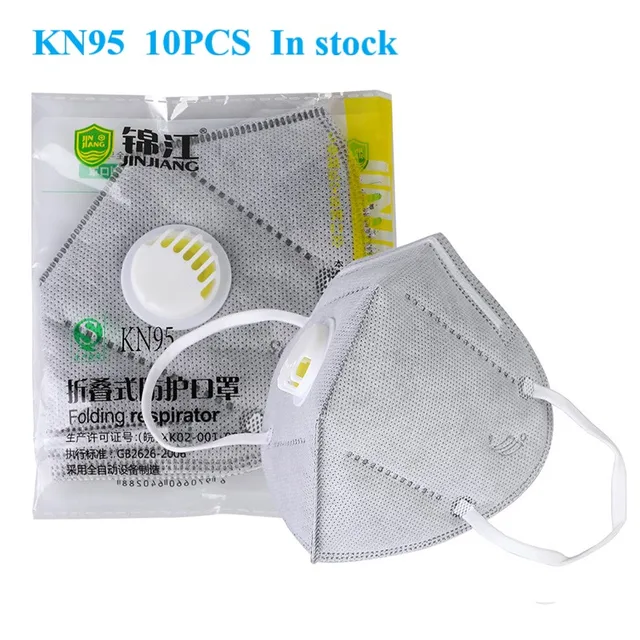 US $38.12  10PCS KN95 Earloop Mask Outdoor Cycling Anti Dust Mouth Face Mask Adult Kids Health Dustproof Antiv