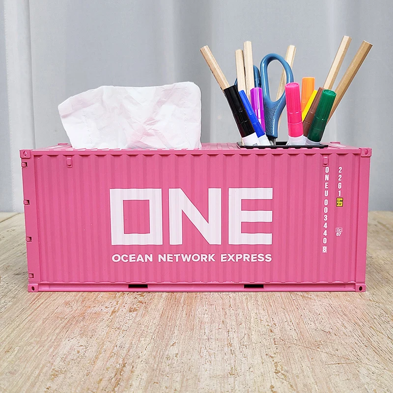 

1:20 simulation container model pen + paper towel box, home, office gifts