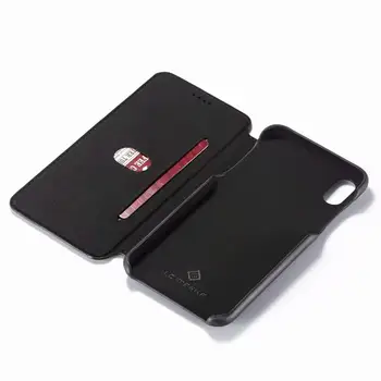 

Anti-fall leather case XS MAX business package all-inclusive soft protective shell male tide clamshell automatic sticker 07182