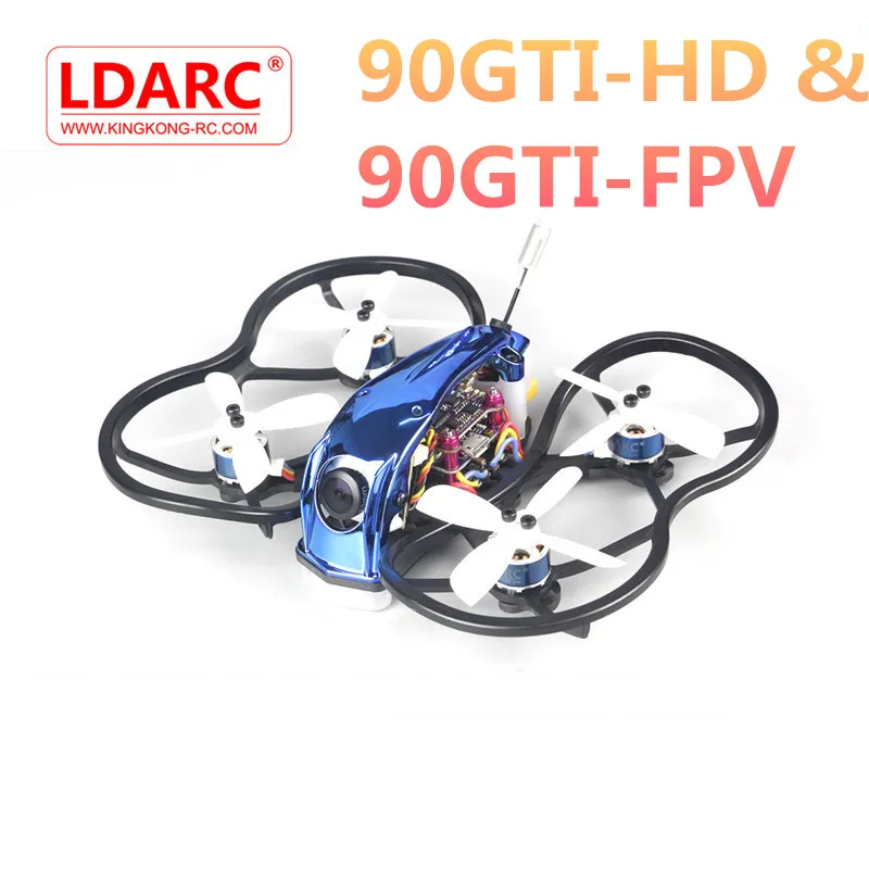 KINGKONG/LDARC 90GTI-HD/90GTI-FPV 98 мм 3S 2 дюйма Whoop FPV Racing RC Drone BNF/PNP w/20A Blheli_S бесщеточный ESC 200mW VTX