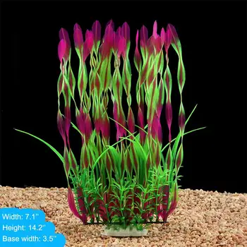 

36cm 3color Aquarium Plants Artificial Plastic Fish Tank Plants Decoration Ornament Safe for All Fish
