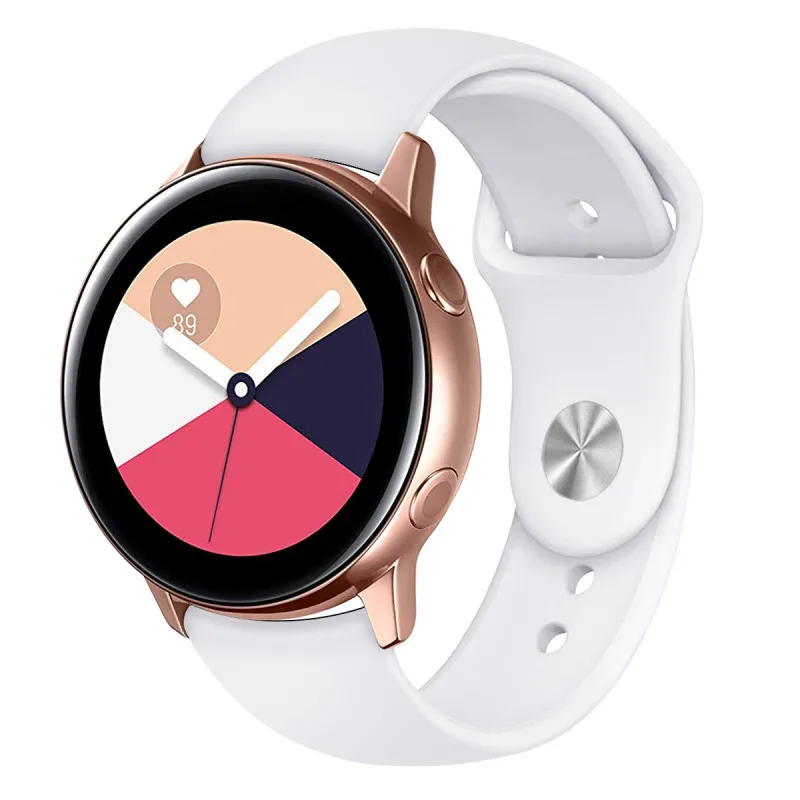 42 мм ремешок замена, силиконовый браслет регулируемый ремешок для samsung Galaxy Watch Active 40 мм с размером S/L