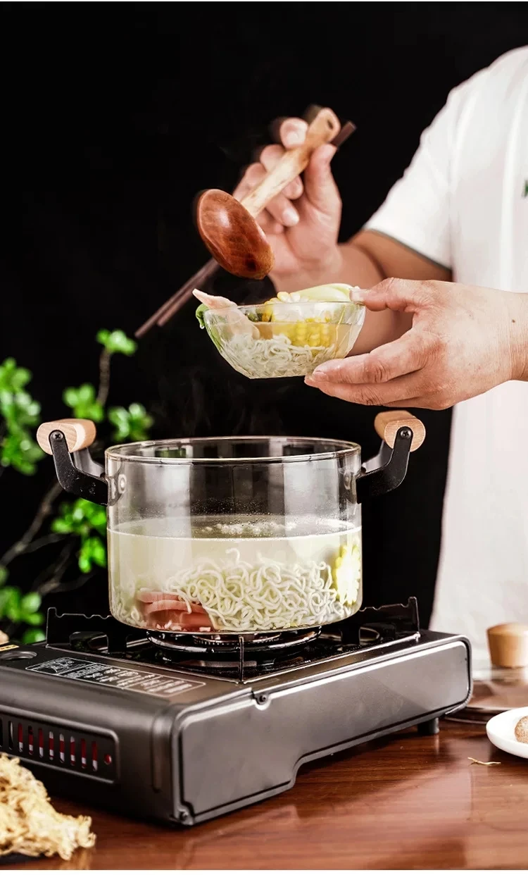 Borosilicate Glass Casserole Cooking Pot With Wooden Handle Pyrex Glass Fireproof 2.5Liter 28 Borosilicate Glass Casserole Cooking Pot With Wooden Handle Pyrex Glass Fireproof 2.5Liter