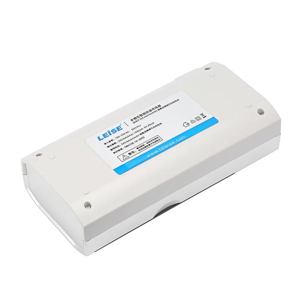 LEISE-902 Интеллектуальное Быстрое многофункциональное зарядное устройство с несколькими слотами зарядное устройство с 2 батареями для газовой плиты водонагреватель