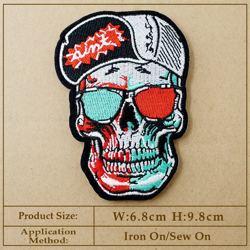 Band Embroidered Applique Patches Fabric Garment Apparel Accessories Badges Rock Punk Music