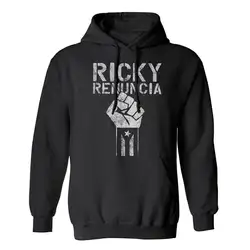 Ricky Renuncia трафарет для маникюра мужские модные спортивные хип-хоп толстовки с капюшоном с карманами пальто с капюшоном