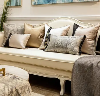 

Vintage elegant coffee pillow/almofadas case,unusual retro design seat back cushion cover 45 50 60,decorative throw pillow case