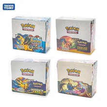 324 pces pokemon cards tcg: sun & moon evolutions destinos escondidos jogo de cartas de negociação uma caixa de 36 sacos cartões de coleção cartão de brinquedo do miúdo