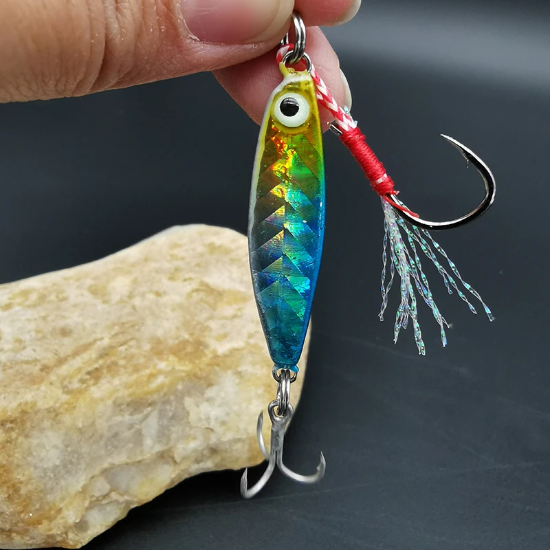 

1pcs Metal Cast Jig Spoon 7g/10g/15g/20g Shore Casting Jigging Fish Sea Bass Carp Fishing Lure Artificial Spinner Bait Tackle