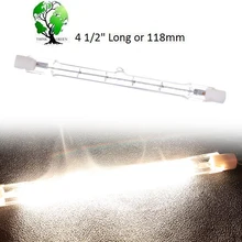 100 Вт свет бытовой 118 мм 118 мм R7S 500 Вт йодные лампы накаливания галогенная лампа R7S светодиодный светильник для дома стеклянное освещение