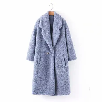 

Woah 2019 Xl85-2468 European and American fashionable fleece coat
