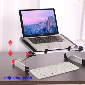 

Laptop Stand Foldable Adjustable Notebook Stand Alloy Laptop Desk Computer Table Stand Tray Notebook PC Folding Desk