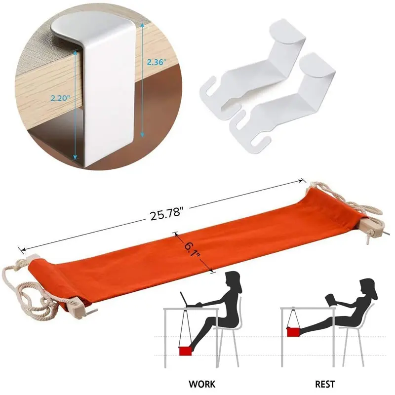 Foot Hammock Office Desk Foot Rest