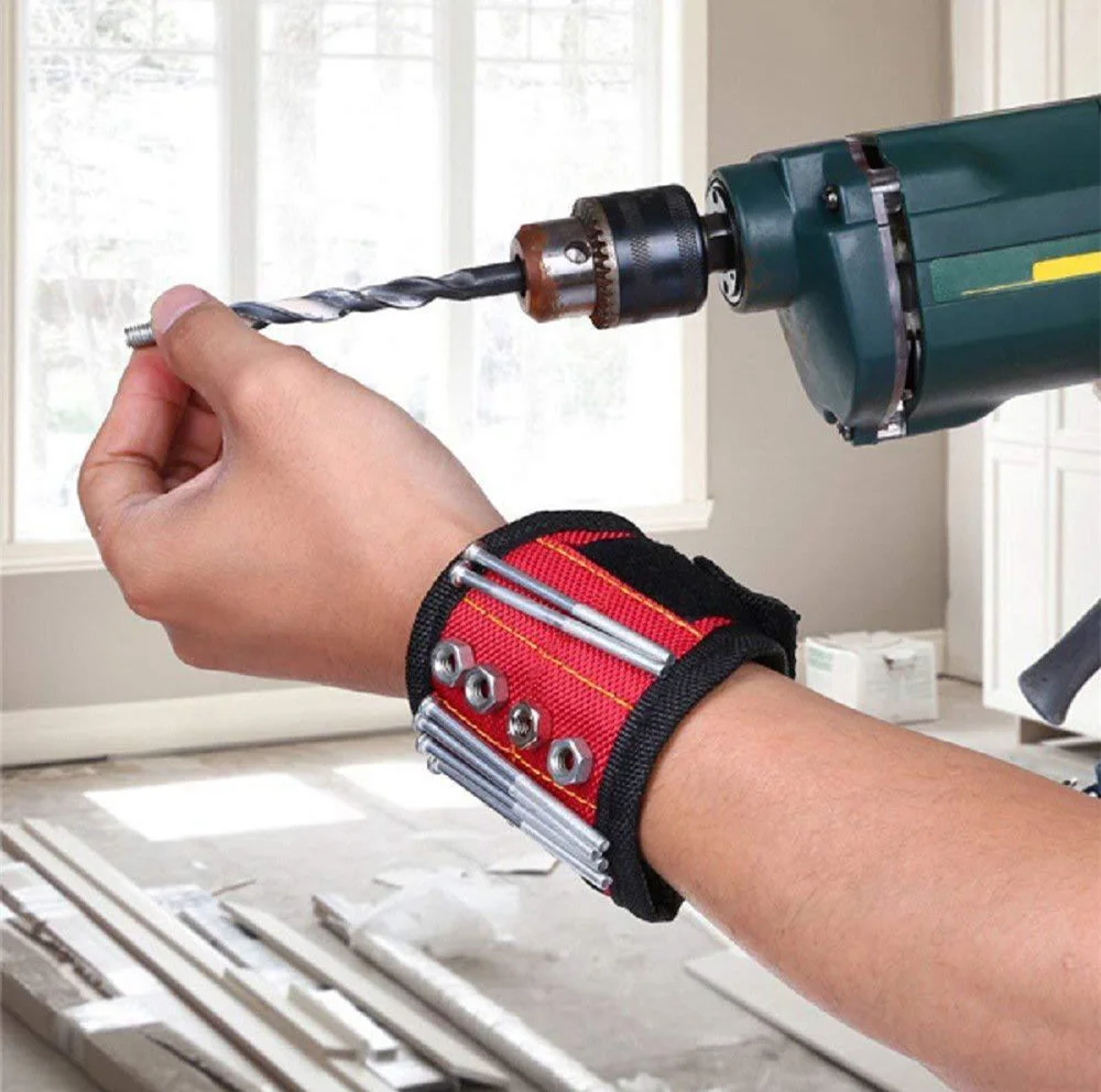 Portable Magnetic Tool Bag Wristband Woodwork Electrician Tool Belt tool bag tool bags magnetic wristband tool belt organizer